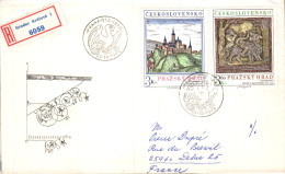 TCHECOSLOVAQUIE LETTRE FDC POUR LA FRANCE 1977 - Lettres & Documents