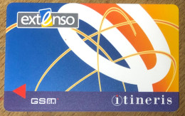 ITINÉRIS CARTE SIM RECTO EXTENSO VERSO VISUEL CELLWAY TELECARTE DUMMY SANS PUCE TELEFONKARTE SCHEDA TARJETA PHONECARD - Prepaid: Mobicartes