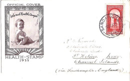 Nlle ZELANDE N° 210 S/L. DE SANDRINGHAM/3.12.35 POUR JERSEY - Cartas & Documentos