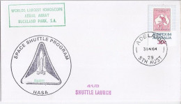 AUSTRALIE N° 874 SUR L. DE ADELAIDE/31.8.84 Station De Suivi De La NASA - Covers & Documents