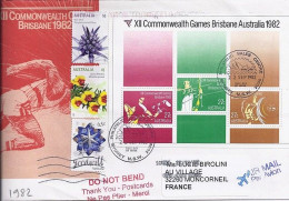 AUSTRALIE N° 817/818/819 + COMPL.S/L. DE SYDNEY/22.9.82 POUR LA FRANCE - Lettres & Documents