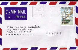 AUSTRALIE N° 860 SUR L. DE BLACKBURN/25.9.84 POUR LA FRANCE - Lettres & Documents