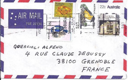 AUSTRALIE N° 677/678/501/703 S/L. DE MELBOURNE/28.8.80 POUR LA FRANCE - Storia Postale