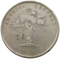 COSTA RICA 50 CENTAVOS 1865  #t064 0269 - Costa Rica