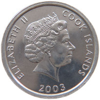 COOK ISLANDS CENT 2003 Elizabeth II. (1952-2022) #s018 0109 - Cook