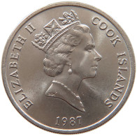 COOK ISLANDS 20 CENTS 1987 Elizabeth II. (1952-2022) #s026 0081 - Cook Islands