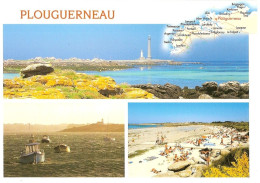 CPM - FINISTERE - PLOUGUERNEAU - LE PHARE DE L'ILE VIERGE - L'ILE WRAC'H ET SON PHARE - LA PLAGE DE SAINT CAVA - Plouguerneau