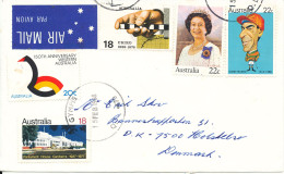 Australia Cover Sent Air Mail To Denmark Gympie 1-2-1988 Topic Stamps - Covers & Documents