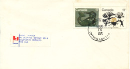 Canada Cover Toronto 25-9-1980 Topic Stamps - Brieven En Documenten