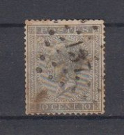 BELGIË - OBP - 1865/66 - Nr 17A (T/D 15) - (PT 137 - FURNES)  - Coba  + 5.00€ - Postmarks - Points