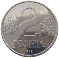 GERMANY DDR 2 MARK 1979 EXPORT #c078 0677 - 2 Mark