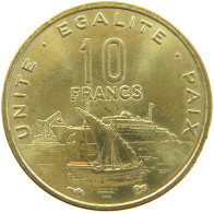 DJIBOUTI 10 FRANCS 1999  #s022 0241 - Djibouti