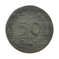 DRITTES REICH JETON  SPIEL MARKE 50 PFENNIG #a006 0933 - Autres & Non Classés