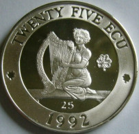 Northern Ireland, 25 Ecus 1992 - Silver Proof - Autres & Non Classés