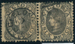P2017 - VICTORIA , SG 107 B , SC. 71 . PAIR . - Other & Unclassified