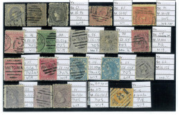 P2035 - VICTORIA , VERY NICE SELECTION ALL CATALOGUED WITH SG AND SC. NUMBERS. - Other & Unclassified