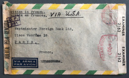 Brésil, Divers Sur Enveloppe + Censure - 12.12.1944 - (B2727) - Covers & Documents