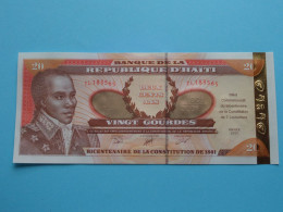 20 Vingt Gourdes ( 2001 ) Banque De La République D'HAITI ( For Grade See SCAN ) UNC ! - Haïti