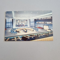 Uncirculated Postcard - NY - New York City - UNITED NATIONS SECURITY COUNCIL CHAMBER - Places