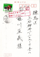 71629 - Japan - 1985 - ¥40 Neujahr '85 EF A Kte SHIBUYA -> Nerima, M "unbekannt Verzogen Zurueck"-Stpl - Cartas & Documentos