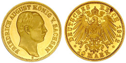 10 Mark 1912 E. Polierte Platte, Nur Leicht Berührt, Sehr Selten. Jaeger 267. - 5, 10 & 20 Mark Gold