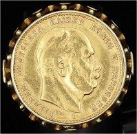 Preußen 10 Mark 1879 C, Gefaßt Im Schönen 585/1000 Goldring. Geamtgewicht 8,87 G. Leichte Tragespuren - Autres & Non Classés