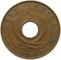 EAST AFRICA 5 CENTS 1941 George VI. (1936-1952) #a095 0147 - Afrique Orientale & Protectorat D'Ouganda