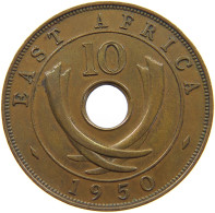 EAST AFRICA 10 CENTS 1950 George VI. (1936-1952) #c014 0447 - Ostafrika Und Herrschaft Von Uganda