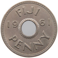 FIJI PENNY 1961 Elizabeth II. (1952-2022) #c010 0163 - Fiji