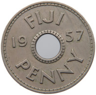 FIJI PENNY 1957 Elizabeth II. (1952-2022) #c010 0169 - Fidji