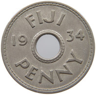 FIJI PENNY 1934 George V. (1910-1936) #a079 0241 - Fidji