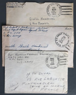 Etats-unis, Lot De 3 Enveloppes A.P.O - WW2 - (B2805) - Postal History