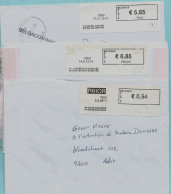 5 BLASTERS Waarvan 4 PP : Postpunten (2008-2012),7060 SOIGNIES + 7061 CASTEAU + 7063 NEUFVILLES Op Aanget. Zending (4/5) - 2000-...