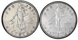 2 Stück: Peso 1911 S Und 1912 S, San Francisco. Beide Sehr Schön, Berieben. Krause/Mishler 172. - Filipinas