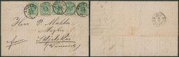 émission 1884 - N°45 X5 Sur LAC Obl Simple Cercle "Anvers" (1886) > Skælskør (Danemark) + Arrivée / Ile De Seeland, R - 1884-1891 Leopold II