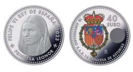 ESPAGNE SPANIEN  SPAIN ESPAÑA 2023 18TH ANNIVERSARY H.R.H.PRINCESS OF ASTURIAS PRINCESA LEONOR - Mint Sets & Proof Sets