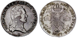 Kronentaler 1795 H, Günzburg. 29,33 G. Sehr Schön. Herinek 484. Davenport. 1180. - Gouden Munten