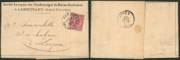N°46 Sur LAC à En-tête + Imprimé Expédié De Farciennes > Leignon / Charbonnage De Bonne-espérance, Lambusart - 1884-1891 Leopold II