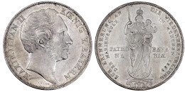 Doppelgulden 1855. Mariensäule. Fast Stempelglanz, Selten In Dieser Erhaltung. Jaeger 84. Thun 97. AKS 168. - Monedas En Oro