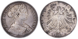 Vereinsdoppeltaler 1861. Sehr Schön/vorzüglich, Kl. Kratzer, Schöne Tönung. Jaeger 43. Thun 145. AKS 4. - Monedas En Oro