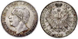 Vereinstaler 1870 A. Fast Vorzüglich, Min. Randfehler. Jaeger 75. Thun 400. AKS 38. - Pièces De Monnaie D'or