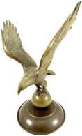 Bronze-Adler Auf Kugel Und Bronzefuß. Höhe 26,5 Cm - Sonstige & Ohne Zuordnung