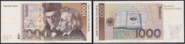 1000 Deutsche Mark 1.8.1991. Serie AD/Z. III. Rosenberg 302a. Grabowski. BRD-46a. Pick 44a. - Other & Unclassified