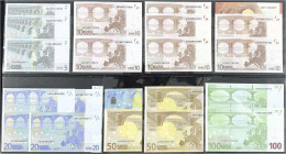 Schachtel Mit 66 Euro Banknoten Zu 3x 5 €, 8x 10 €, 5x 20 €, 3x 50 € Und 2x 100€ Nach Varianten Gesammelt Und Nach Rosen - Other & Unclassified