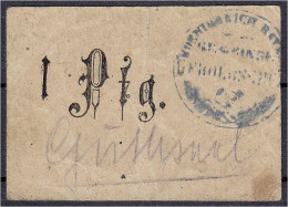 Gemeinde, 1 Pfg. O.D. Rs. Stempel „Gemeinderat Geroldsgrün“. III-, Sehr Selten. Tieste 2205.05. - [11] Local Banknote Issues