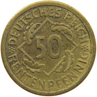 WEIMARER REPUBLIK 50 PFENNIG 1924 A  #c019 0621 - 50 Rentenpfennig & 50 Reichspfennig