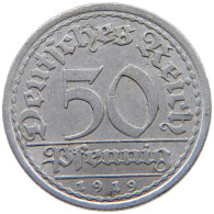 WEIMARER REPUBLIK 50 PFENNIG 1919 A  #a089 0019 - 50 Rentenpfennig & 50 Reichspfennig