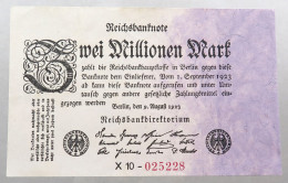 WEIMARER REPUBLIK 2 MILLIONEN MARK 1923  #alb052 0485 - 2 Millionen Mark