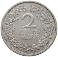 WEIMARER REPUBLIK 2 MARK 1925 A  #t003 0215 - 2 Reichsmark