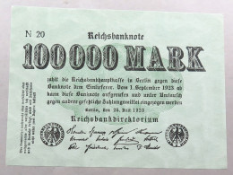 WEIMARER REPUBLIK 100000 MARK 1923  #alb052 0555 - 1000 Mark